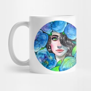 Blue Roses Mug